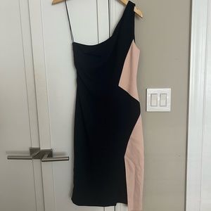 cushnie one shoulder dress Cushnie - Lilia Black One-Shoulder Pencil Dress